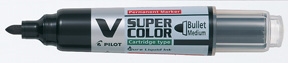 Pilot Marker V-Super Color BG rund 0,9mm schwarz