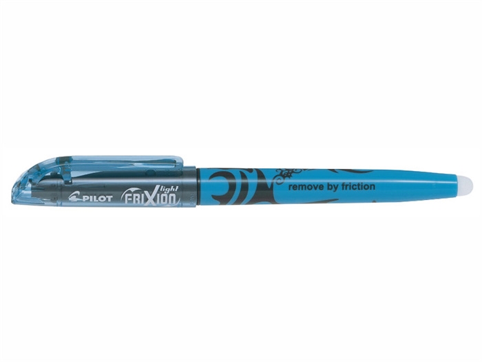 Pilot Frixion Overstregningspen Light in Hellblau.