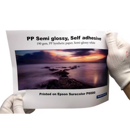 PP Semi glossy, Selbsklebende