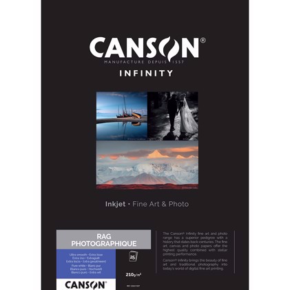Canson Rag Photographique 210 g/m² - A3+, 25 Blättern