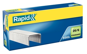 Rapid Büroklammern 26/6 Standard verzinkt (5000)
