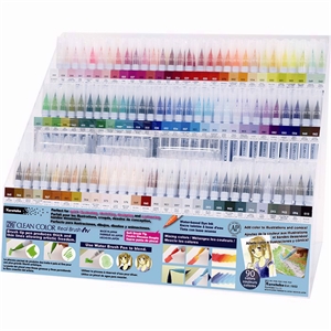 ZIG Clean Color Pinsel Stift Display mit 356 Stück.