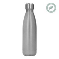 Sublimation Drink Bottle 500 ml / 17oz - Glitter Silver 