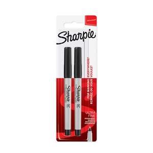 Sharpie Marker Ultra Fine 0,3mm schwarz (2 Stück)
