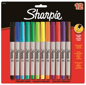 Sharpie Marker Ultra Fine 0,5mm Set (12)