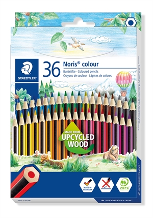 Staedtler Farbstift Noris Upcycled Wood Set (36)