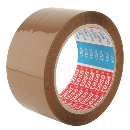 tesa 4024, Verpackungstape, braun - 50 mm x 66 meter