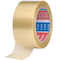 tesa 4100, Premium Verpackungsband geprägt, transparent . - 50 mm x 66 meter