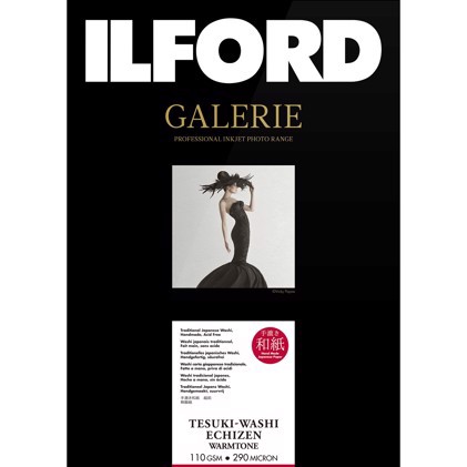 Ilford GALERIE Tesuki-Washi Echizen Warmtone 110 - A3+ mit zerfranstem Rand, 10 Blätter