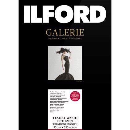 Ilford GALERIE Tesuki-Washi Echizen Warmtone Smooth 90 - 10 x 15 (102 mm x 152 mm), 50 Blatt