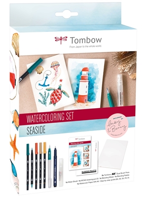 Tombow Marker ABT Dual Brush Set Seaside (11)