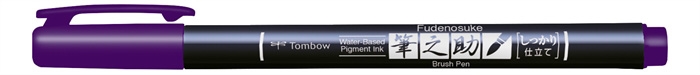 Tombow Marker Fudenosuke Hard Violet