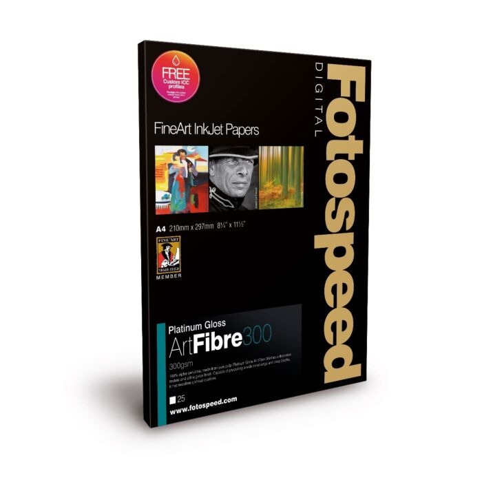 Fotospeed Platium Gloss ART FIBRE 300 g/m² - A3, 25 sheets

Fotospeed Platium Gloss ART FIBRE 300 g/m² - A3, 25 Blätter