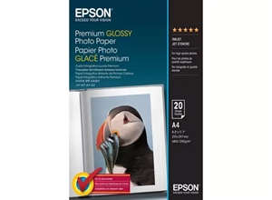Epson Premium Glossy Fotopapier 255 g/m² - A4 - 20 Blatt