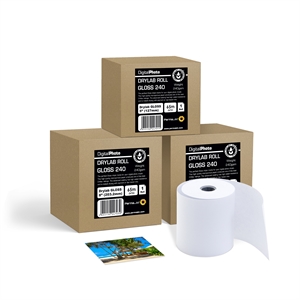 Permajet P70 Premium Gloss Drylab Rolle 240 g/m² - 4'' (10,1 cm) x 65 Meter