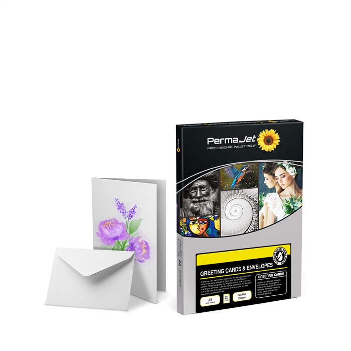 Permajet A5 Grußkarten - Seide/Matt - A5 25 Blatt