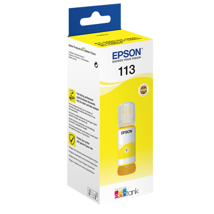 Beschreibung der Epson 113 EcoTank Yellow Tintenflasche