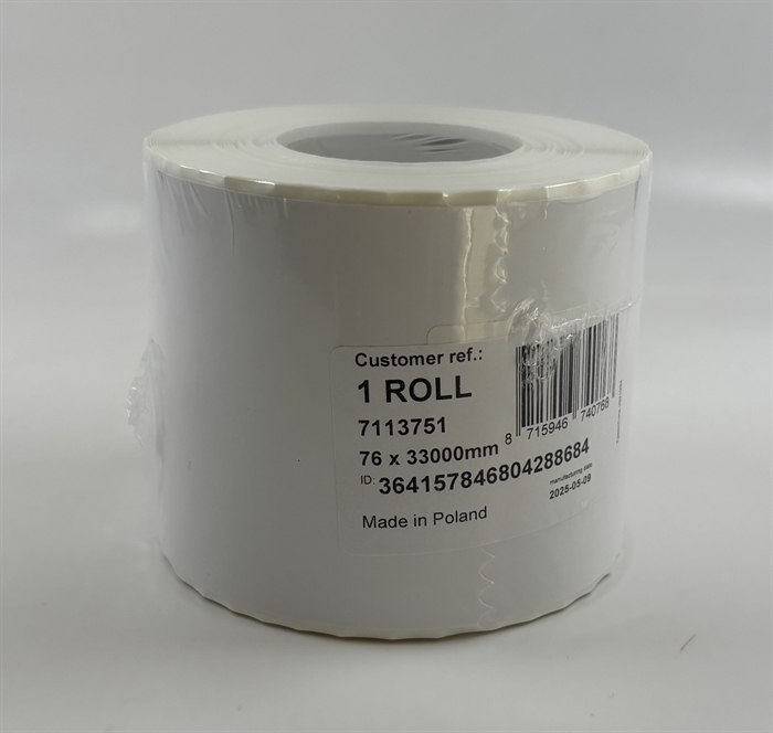 Epson Hochglanz-Etikett, endlose Bahn, 76 mm x 33 Meter